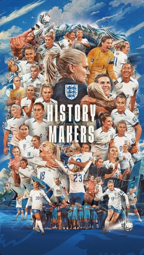 England Lionesses, England Ladies Football, A3 Frame, England National Team, Arsenal Ladies, A4 Frame, Fifa Women's World Cup, Soccer Poster, Women’s Soccer