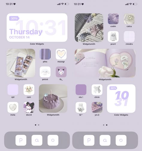 Lavender Ios 16 Wallpaper, Lavender Iphone Layout, Lilac Phone Theme, Widget Setup Ideas, Purple Widget Ideas, Top Widgets Ideas, Widget Ideas Purple, Ipad Homescreen Ideas Purple, Ios 16 Home Screen Ideas Purple