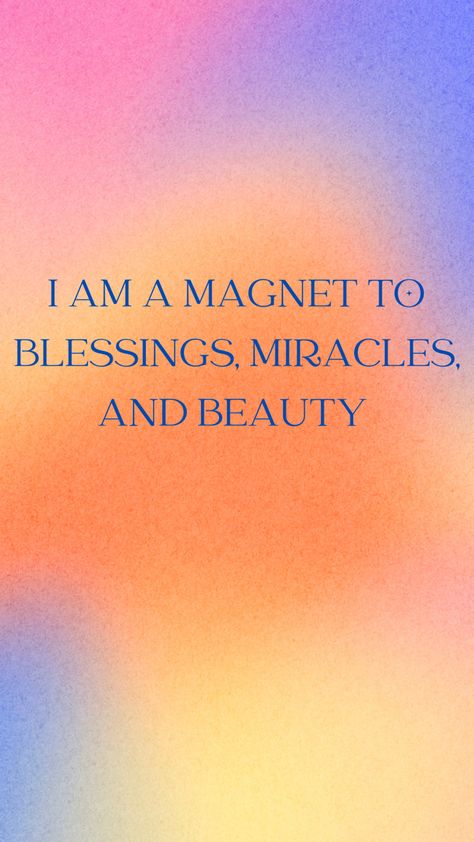 affirmations for blessings and beauty Blessing Affirmations, Magnetic Affirmations, Self Affirmation Quotes, I Am Magnetic, Goddess Affirmations, I Am Magic, Jose Silva, Affirmations Board, Manifest Affirmations