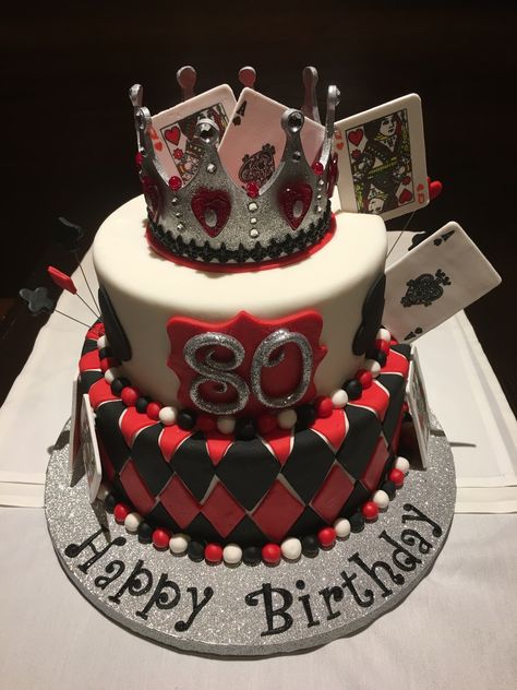 Deck Of Cards Cake Deck Of Cards Birthday Theme, Blackjack Cake, Deck Of Cards Cake, Poker Birthday Cakes For Men, Cards Cake, Casino Birthday Party, Casino Birthday, Sheet Cake, Deck Of Cards