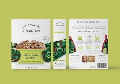 John McCambridge ‘Bread Tin Bakery’ on Packaging of the World - Creative Package Design Gallery Traditional Bread Recipe, Irish Kitchen, Irish Bread, Snacks Packaging, Modern Market, Bread Tin, Flexible Packaging, Bake Bread, Irish Soda