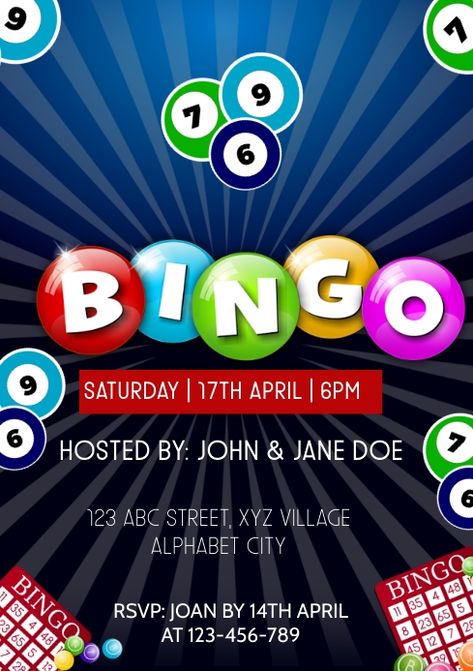 Bingo Graphic, Contest Poster, Bingo Party, Alphabet City, Invert Colors, Party Flyers, Promotional Flyers, Poster Templates, Instagram Feed Ideas