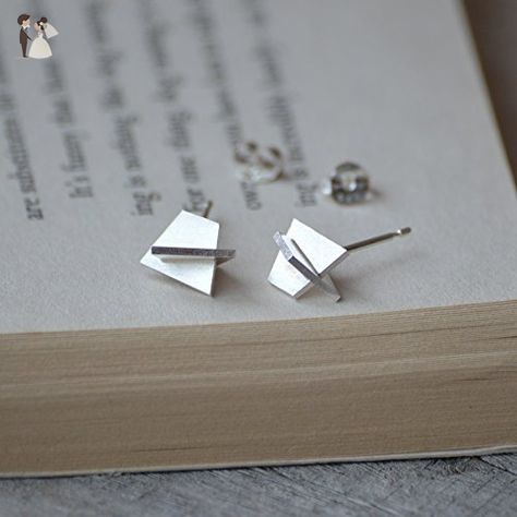 Abstract Earring, Modern Silver Earrings, Wearable Sculpture, Stud Earrings Silver, Abstract Earrings, Art Jewelry Contemporary, Versatile Jewelry, Contemporary Ring, Earring Studs