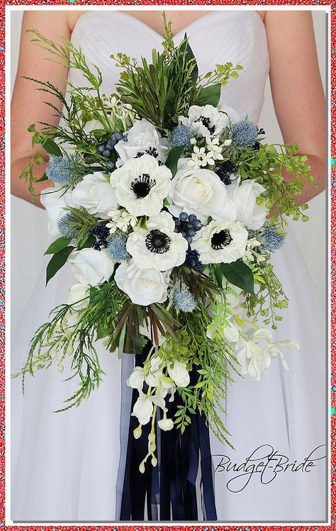 Winter weddings don't have to be bland. Make a statement with a bouquet from Amazon. Hydrangea Bridal Bouquet Budget-bride.shop, Every Flower Wedding Bouquet, Wedding Flower Color Palletes Navy Blue, Winter Wedding Shower Flowers, Flowers For June Wedding Bridal Bouquets, Blue And Emerald Green Midcentury Flower Bouquet, Unique Wedding Flowers Bouquet Bridesmaid, Wedding Flowers For February Bridal Bouquets, Bouquet Of Flowers Loose Sage And Navy Blue