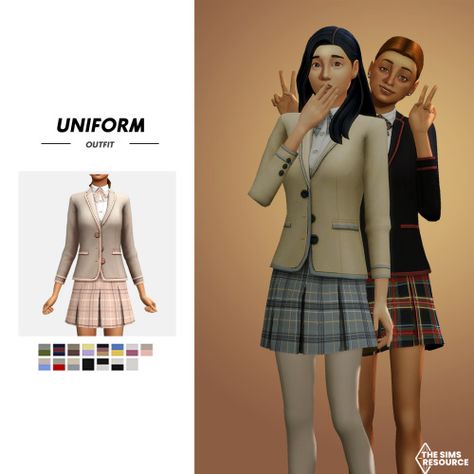 Sims 4 Private School, Sims 4 Decades Challenge, Pelo Sims, Sims 4 Mm Cc, Sims 4 Cc Folder, Sims 4 Teen, Sims 4 Dresses, Sims 4 Mm, Sims4 Clothes