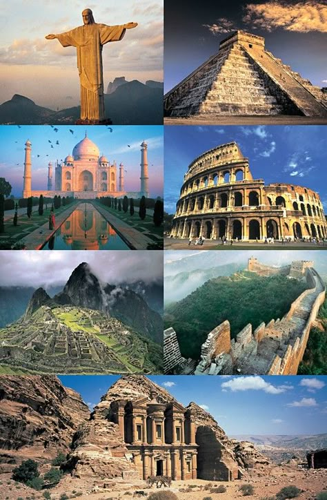 The world is filled with more ancient sites than one could see in a lifetime, but many of these treasures elude the hordes of tourists, who tend to flock to popular tourist attractions. There are some ancient wonders of the world which one should not miss to visit. #attraction #travel Seven World Wonders, World 7 Wonders, 7 Wonders Of The World Wallpaper, 7 Wonders Of The World Aesthetic, The 7 Wonders Of The World, 7 Natural Wonders Of The World, 7 Wonders Of World, 7 World Wonders, Petra In Jordan