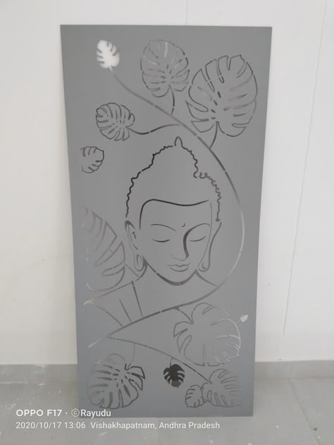 Cnc Buddha Design, Cnc Door Design, Room Painting Bedroom, Cnc Door, Mdf Jali, Wood Stencil, Cnc Jali, Exterior Wall Art, Mandir Designs