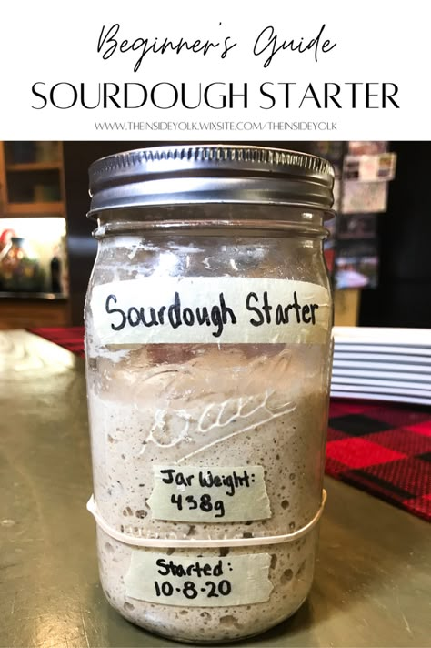 A Beginner's Guide to Developing a Sourdough Starter Beginner Sourdough Starter, Sourdough Starter Measurements, How To Make Sour Dough Starter From Scratch, Sourdough Starters For Beginners, How To Do A Sourdough Starter, Sourdough Starter With Honey, Sourdough Starter Mason Jar, Easy Sour Dough Starter Recipe, How To Make A Sourdough Starter From Scratch