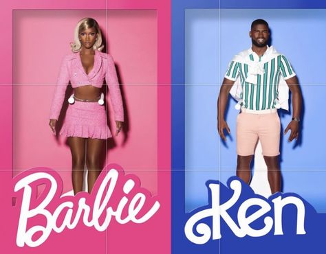 Barbie And Ken Box Photoshoot, Barbie And Ken Photoshoot Ideas, Campaign Photoshoot Ideas, Barbie And Ken Photoshoot, Barbie And Ken Photo Booth, Black Barbie And Ken, Ken Photoshoot, Barbie Dreamhouse Photoshoot, Barbie Doll Box Photoshoot