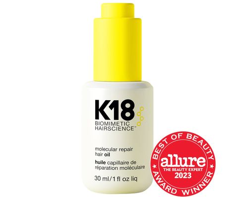 Check out this product at Sephora.com - K18 Biomimetic Hairscience Molecular Repair Hair Oil - 1 oz / 30 mL Icy Blonde Hair Color, Crunchy Hair, Purple Shampoo And Conditioner, Repair Hair, Lifeless Hair, Purple Shampoo, Frizz Control, Frizz Free, Moisturize Hair