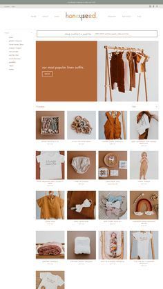 Crochet Website Design, Clothing Website Design, Ecommerce Design Inspiration, Shopify Inspiration, Crochet Website, Clothing Store Website, Boutique Website Design, Lake Illustration, Ecommerce Branding