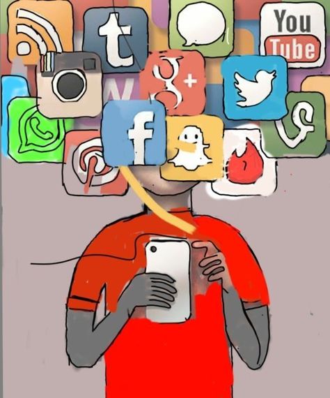 Social Media Problems Art, Bad Effects Of Social Media Drawing, Effects Of Social Media Art, Social Expectations Art, Social Change Artwork, Social Media Effects Art, Media Literacy Poster Drawing, Impact Of Social Media Poster, Social Media Addict Illustration