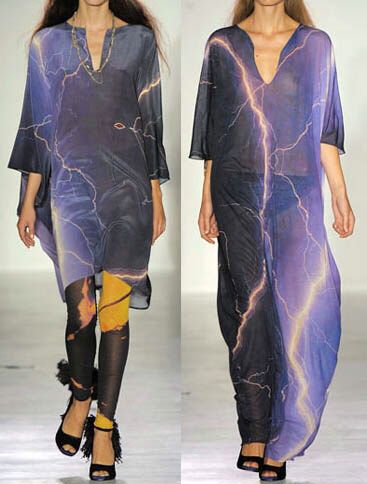 Lightning inspired tunics Lightning Dress, Maxi Dress Designs, Tent Dress, Inspired Dress, Katy Perry, Online Magazine, Sewing Inspiration, Fashion Inspiration, Nature Inspiration