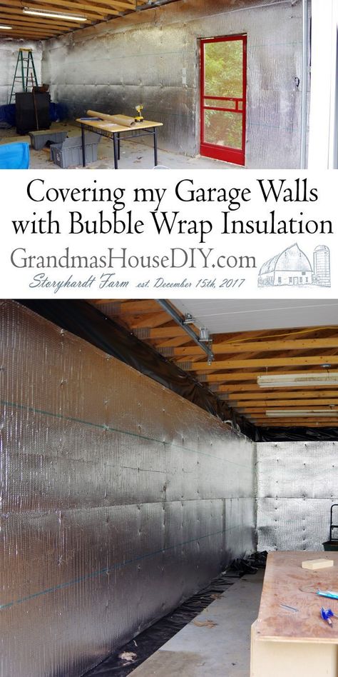 Interior Garage Walls Covering, Garage Wall Insulation Diy, Garage Door Covering Ideas, Diy Garage Wall Covering, Insulate Garage Ceiling, Insulate Garage Walls, How To Insulate A Garage, Garage Walls Covering Ideas Cheap, Garage Insulation Ideas