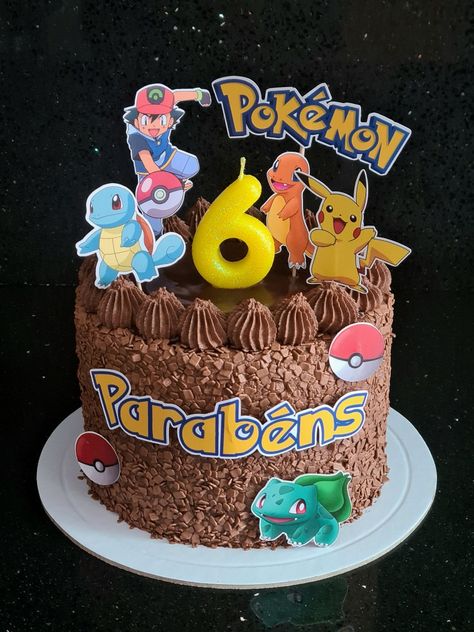 #pokemoncake #cakedesign #chocolatecake #buttercream #pokemon Pokemon Chocolate Cake, Chocolate Pokemon Cake, Pokemon Torte, Pokémon Cake, Pokemon Cake, Chocolate Cake, Butter Cream, Pokemon, Cake