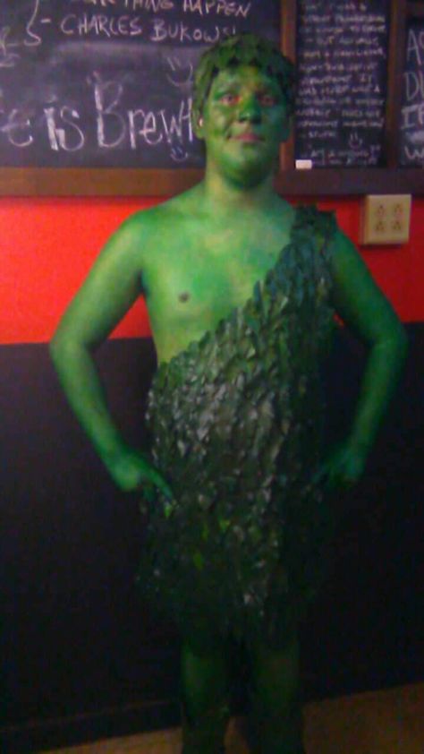 My Jolly Green Giant costume has leaves that are actually glued to my hair and I’m painted green with green food coloring. So far people seem to really love this costume. It’s fun to do and it’s easy to do and I like doing it . Literally all I did was take apart a fake ... Read more The post Really Green Jolly Green Giant Costume appeared first on Coolest Homemade Costumes. Giant Costume, Jolly Green Giant, Kid Costume, Green Costume, Green Costumes, Homemade Costume, Costume Works, Green Giant, Green Food