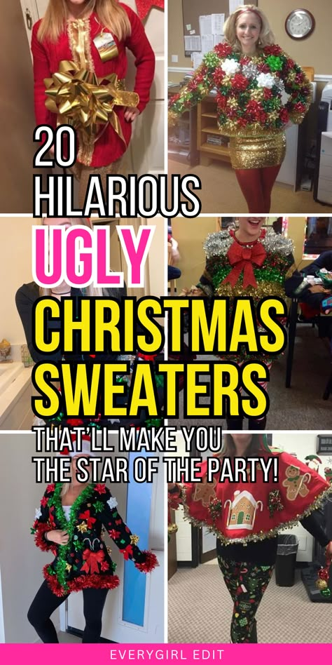 ugly Christmas sweater, ugly Christmas sweaters, ugly Christmas sweater ideas, ugly Christmas sweater 2024, ugly Christmas sweaters 2024, ugly Christmas sweater ideas 2024, best ugly christmas sweater, best ugly christmas sweaters, best ugly christmas sweater ideas. Ugly Christmas Sweaters For Women, Let It Snow Ugly Christmas Sweater, Women Ugly Sweater, Best Ugly Christmas Sweater Party, Funny Christmas Party Outfits For Women, Cool Christmas Sweaters, Diy Couples Christmas Sweaters, Aesthetic Ugly Christmas Sweater, Women’s Ugly Christmas Sweater Ideas