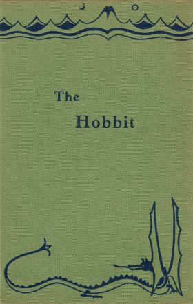 1937 edition if THE HOBBIT by J.R.R. Tolkien. Get a free setting template and unique activity ideas for this book at https://litwits.com/the-hobbit/  #readforfunlearnforlife The Hobbit Book Cover, Hobbit Dragon, The Hobbit Book, Hobbit Book, Tolkien Books, Illustration Inspiration, I Love Books, Middle Earth, Inspirational Books