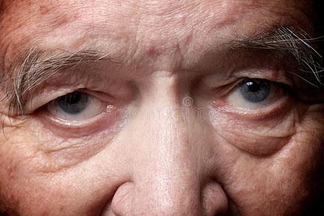 Old man eyes. Old man face part closeup eyes looks at camera , #Sponsored, #face, #eyes, #man, #camera, #closeup #ad Man Eyes, Features Reference, Old Age Makeup, Old Man Face, Glazed Eyes, Eye Expressions, Eye Close Up, Carnival Makeup, Man Face