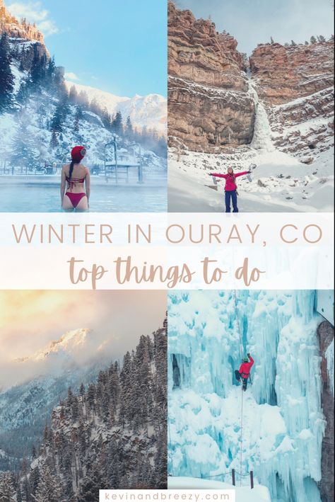 Ouray Colorado Things To Do, Ouray Colorado Winter, Colorado In November, Telluride Colorado Winter, Winter In Colorado, Colorado Bucket List, Travel Therapy, Goals 2024, Vacation Winter