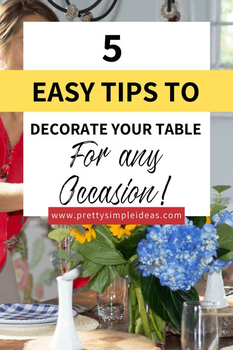 How to Create a Tablescape Design (Step-By-Step) - Pretty Simple Ideas Decorate For Thanksgiving, Square Kitchen Tables, Tablescape Design, Homemaker Schedule, Table Settings Everyday, Love Table, Set A Table, Table Birthday, Holiday Table Decor