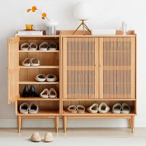 Entryway Design, Shoe Storage Solutions, Wood Shoe, Wood Shoes, Entry Way Design, Rack Design, Your Shoes, Shoe Cabinet, Dream House Decor