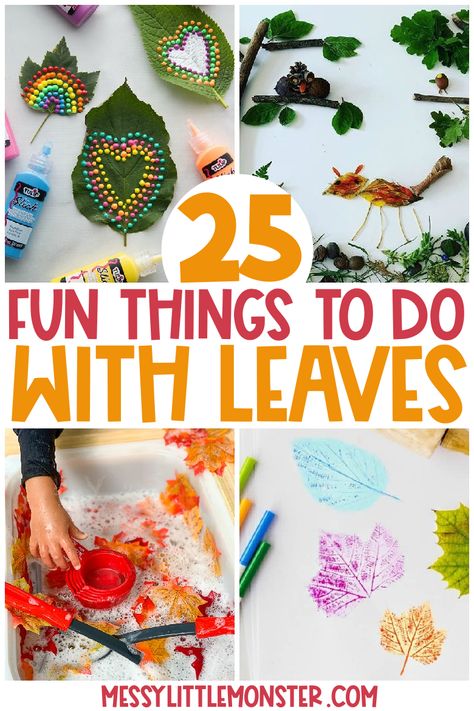 Autumn Steam Activities For Kids, 2nd Grade Fall Arts And Crafts, Decorating With Bamboo Sticks, Fall Crafts 3 Year, Oak Leaf Crafts, Preschool Crafts With Leaves, Leaves Activity For Toddlers, Simple Fall Preschool Crafts, Fall Leaf Kids Craft