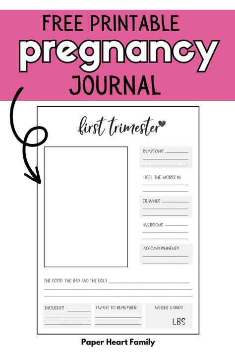 alt="" Pregnancy Symptoms By Week, Pregnancy Journal Printable, Parenting Journal, Pregnancy Scrapbook, Baby Diary, Pregnancy Hacks, First Time Pregnancy, Diary Template, Pregnancy Diary