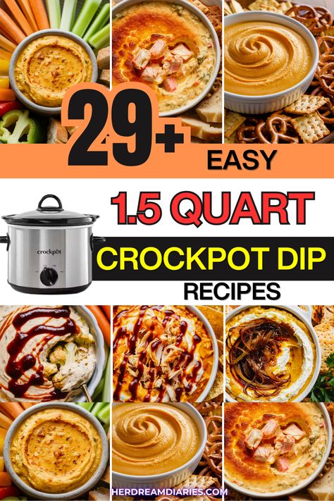 Discover 29+ simple & delicious 1.5 quart crockpot dip recipes perfect for parties, game day, or snacks! Quick, easy & flavorful ideas. Find your next favorite slow cooker dip!

#crockpotdips #easyrecipes #appetizers #partyfood #slowcooker