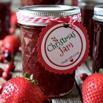 Jam Label, Christmas Jam, Cranberry Jam, Jam Recipes Homemade, Christmas Pie, Freezer Jam, Christmas Food Gifts, Jam And Jelly, How To Make Jam