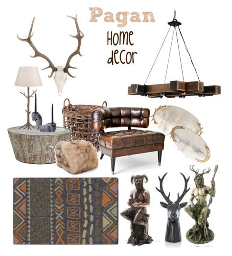 "Pagan Home decor" by mumoka on Polyvore featuring interior, interiors, interior design, home, home decor, interior decorating, Surya, Flamant, Heal's and EMAC & LAWTON Celtic House Interior, Viking Style Interior Design, Pagan Home Decor Interior Design, Pagan Interior Design, Pagan House Decor, Norse Pagan Home Decor, Medieval Decor Interior Design, Celtic Interior Design, Viking Home Interior