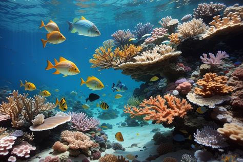 Under The Sea Landscape, Book Imagination, Coral Pictures, Ocean Mural, Underwater Background, Turtle Images, Underwater Scenes, Bottom Of The Sea, Underwater Images