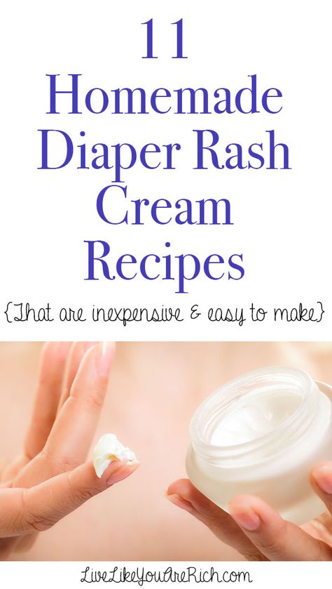 Through this experience, I've learned that little ones respond differently to diaper rash creams. They are not a "one works for all" type of product. Here are 11 recipes that may work for your child-some of them work amazingly well for ours.  #LiveLikeYouAreRich Homemade Diaper Rash Cream, Diaper Rash Cream Recipe, Diaper Rash Cream, Rash Cream, Diy Bebe, Payday Loans, Homemade Baby, Cash Advance, Food Words