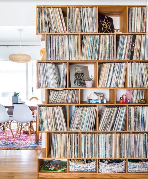 Vinyl Records Vertical Storage, Vinyl Record Storage Cottage, Vinyl Record Storage Cube, Vinyl Stands Record Storage, Vinyl Record Storage Diy, Home Depot Cabinets, 70s Vinyl Storage, Vinyl Record Room, Vinyl Record Shelf