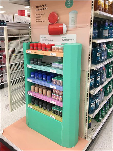 Reimagined Deodorant Endcap Display – Fixtures Close Up Colorful Store Display, Impulse Buying Display, Endcap Display Ideas, Pdq Display, Endcap Display, Target Display, Endcap Display Design Retail, Retail Pos System, Posm Display Design