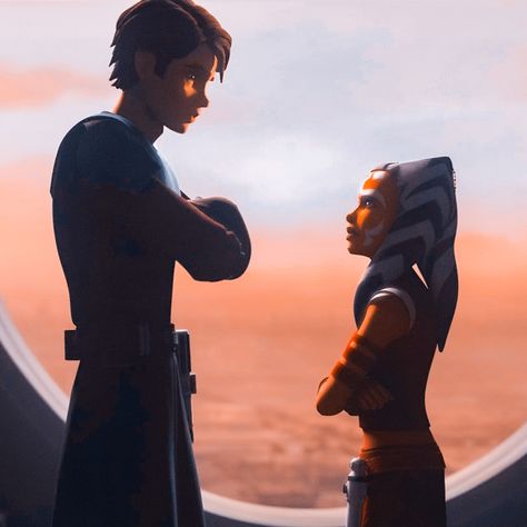 Ahsoka Tano X Anakin, Clone Wars Ahsoka And Anakin, Star Wars Anakin And Ahsoka, Ahsoka Tano And Anakin Wallpaper, Ashoka Tano Pfp, Anakin And Ahsoka Aesthetic, Anakin Ahsoka Show, Anakin Skywalker Ahsoka Series, Anakin And Ahsoka Wallpaper