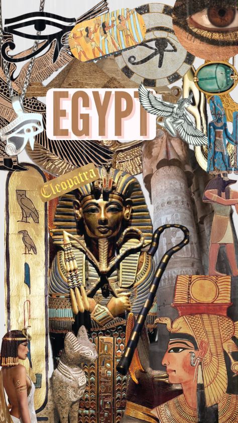 #egyptian #egyptianmythology #cleopatra #egyptgods #egyptgoddess Poster Board Ideas School Project Egypt, Egypt Poster Design, Cleopatra Vibes, Ancient Egypt Aesthetic, Egyptian Poster, Egyptian Artwork, Egyptian Aesthetic, Egypt Poster, Egyptian People