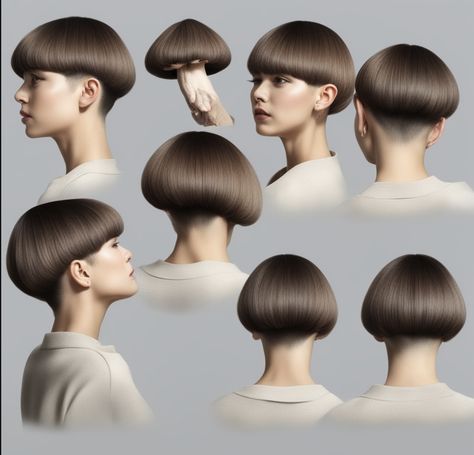 Hair Shots, Mushroom Haircut, Reverse Bob, Black Natural Hair Care, Short Grey Hair, Short Straight Hair, Bowl Cut, Girl Short Hair, Bob Haircut