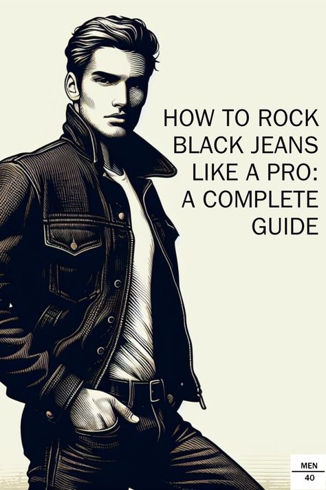 Unlock the secrets to rocking black jeans like a pro with our complete guide for men. Discover expert tips on finding the perfect fit and style to elevate your wardrobe effortlessly. Click through for a style transformation! Men’s Black Jeans Outfit Winter, Black Jean Outfits Men, Black Denim Jeans Outfit Men, Mens Black Jeans Outfit, Jeans Outfit For Men, Black Jeans Outfit Mens, Black Denim Jeans Outfit, Denim Jeans Outfit Men, Black Jeans Outfit Winter