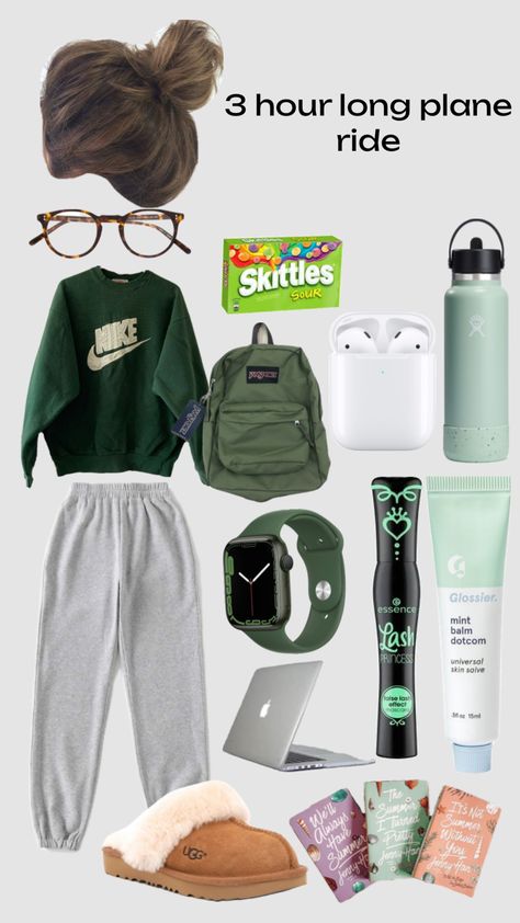 Cute Car Ride Outfits, Comfy Travel Outfit Road Trip, Car Ride Fits, 3 Hour Road Trip Essentials, What To Pack For A Plane Ride, Long Plane Ride Outfit, Long Plane Ride Essentials, Car Ride Outfit Comfy Summer, What To Do On A Plane