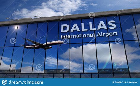 Airplane landing at Dallas DFW mirrored in terminal. Illustration about airport, landing, terminal, travel, front, texas, rendering, trip, destination, city, airline - 158844116 Dallas Texas Airport, Texas Airport, Dallas Airport, Dfw Airport, Airplane Landing, Iphone Storage, Airport Pictures, Apple Gift Card, Aircraft Art