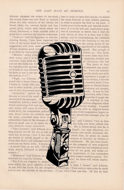 Rock And Roll Decor, Microphone Art, Wedding Date Tattoos, Penyiar Radio, Music Microphone, Retro Microphone, Banksy Stencil, 1 Clipart, Flag Crafts