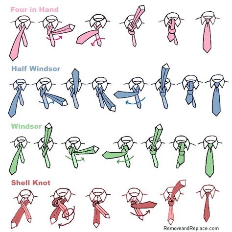 how to tie a tie easily infographic #fourinhand #halfwindsor #windsor #shellknot #howtotieyourtie #infoforguys http://removeandreplace.com/ How To Tie A Necktie, Simpul Dasi, Tie A Necktie, Kraf Diy, Handy Dandy, Tie Knots, Household Hacks, Necktie, Different Types