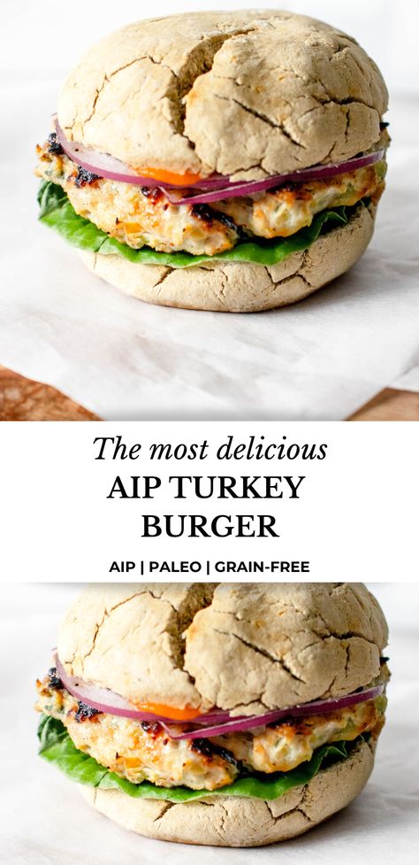 Paleo Turkey Burgers, Paleo Entrees, Aip Diet Recipes, Paleo Turkey, Turkey Patties, Grilled Turkey Burgers, Easy Burgers, Paleo Meal Prep, Autoimmune Paleo Recipes