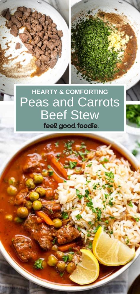 Carrot And Peas Recipes, Lebanese Stew, Beef Srew, Recipes With Peas And Carrots, Pea And Carrot Stew, Jamaican Stew Peas With Beef, Herb And Chickpea Stew With Rice, Peas And Carrots Recipe, Stew Peas