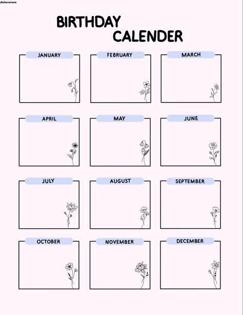 Birthday Calendar Template, Birthday Calendar, April May, Calendar Template, Money Saving Tips, Saving Tips, Saving Money, Birthday, Quick Saves