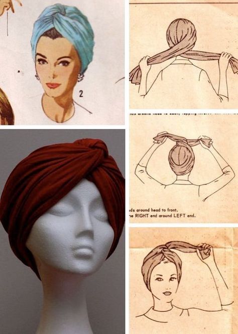 Turban Mode, Tie A Turban, How To Wear Hijab, Head Turban, Head Scarfs, Head Wrap Styles, Hair Wrap Scarf, Mode Turban, Hair Scarf Styles