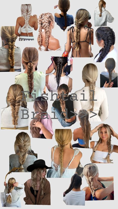 Fishtail Braids>>>❤ Fish Braid, French Fishtail, Fishtail French Braid, Tail Hairstyle, Fishtail Braid Hairstyles, Fishtail Braids, Fishtail Braid, Fish Tail Braid, Braids For Short Hair