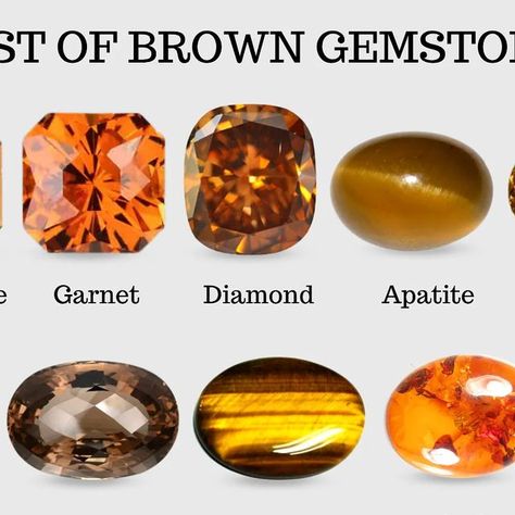 Brown Natural Stones Jewelry For Collectors, Luxury Oval Amber Gemstones, Brown Gemstones, Brown Gemstone Beads And Cabochons, Brown Gemstone Beads Round Cabochons, Brown Gemstone, Luxury Brown Carnelian Beads, Gems And Cabochons, The List, Semiprecious Stones