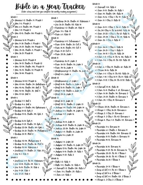 Weekly Bible Reading Plan, 52 Week Bible Reading Plan, The Bible In A Year Plan, 2 Year Bible Reading Plan, Catholic Bible Reading Plan, Bible Study Reading Plan, Read The Bible In A Year, Read Bible In A Year Plan, Christian Planner Ideas